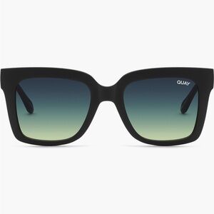 Quay Icy Matte Black/Smoke Green